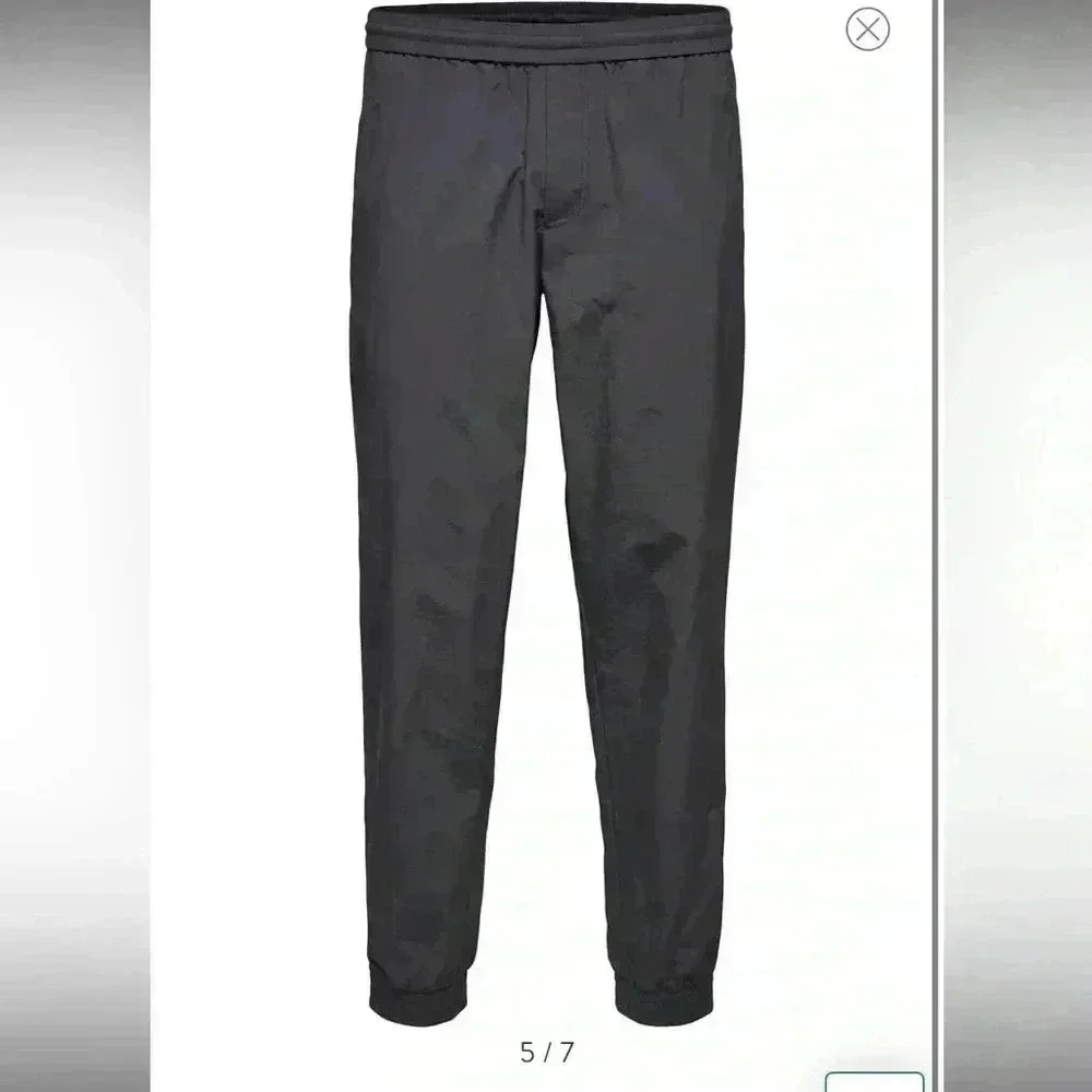 NWT Selected Homme Kith Recycled Nylon Joggers Pants Mens Size L.